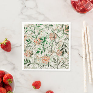 William Morris Jasmine Flower Napkins