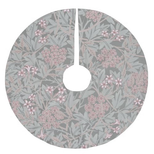 William Morris Jasmine Flower Pattern Brushed Polyester Tree Skirt