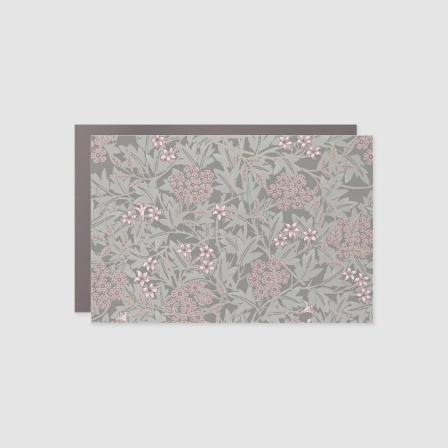 William Morris Jasmine Flower Pattern Car Magnet (Front)