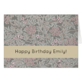 William Morris Jasmine Flower Pattern Cards (Front Horizontal)