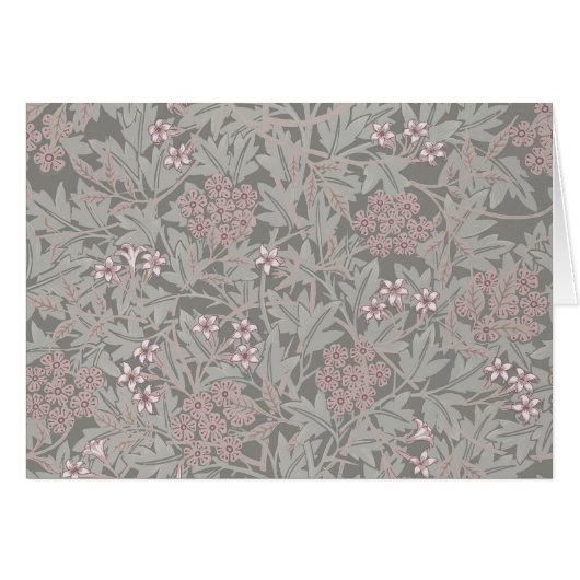 William Morris Jasmine Flower Pattern Cards (Front Horizontal)
