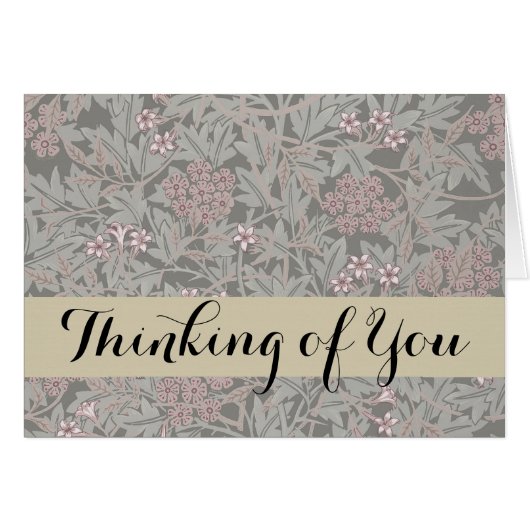William Morris Jasmine Flower Pattern Cards (Front Horizontal)
