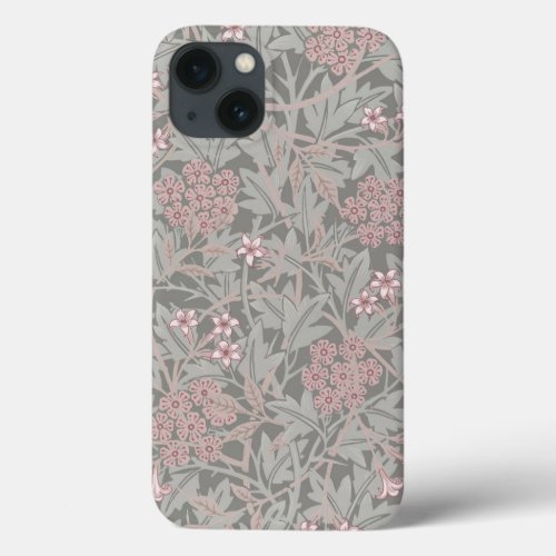 William Morris Jasmine Flower Pattern iPhone 13 Case