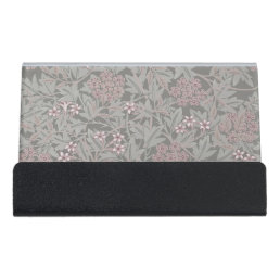 William Morris Jasmine Flower Pattern Desk Business Card Holder