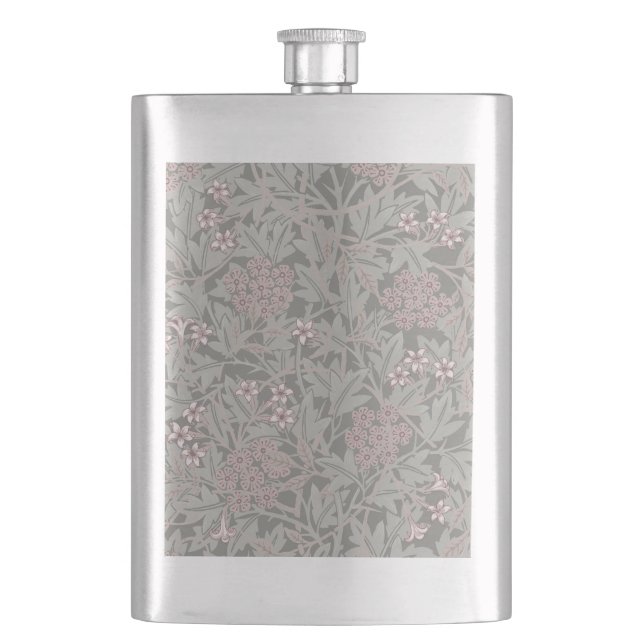 William Morris Jasmine Flower Pattern Flask (Front)