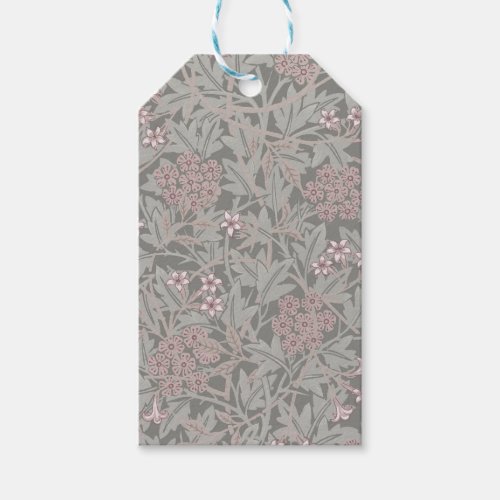 William Morris Jasmine Flower Pattern Gift Tags