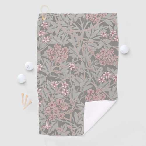 William Morris Jasmine Flower Pattern Golf Towel