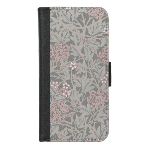 William Morris Jasmine Flower Pattern iPhone 87 Wallet Case