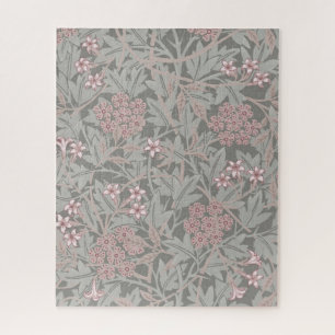 William Morris Jasmine Flower Pattern Jigsaw Puzzle