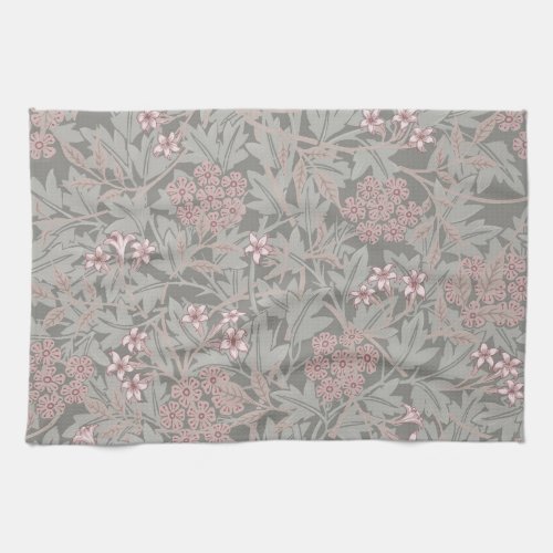 William Morris Jasmine Flower Pattern Kitchen Towel