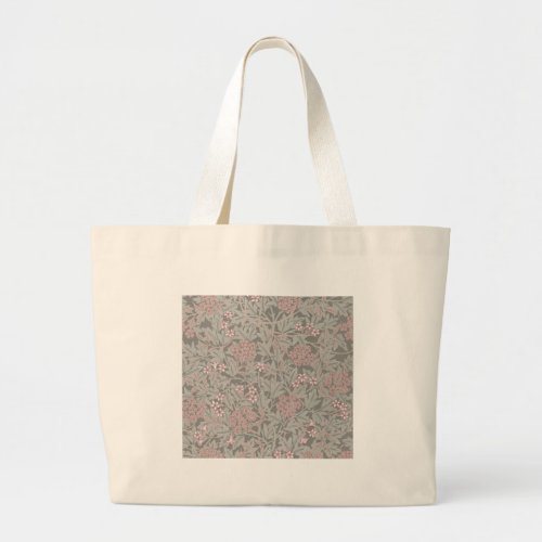 William Morris Jasmine Flower Pattern Large Tote Bag