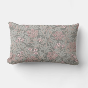 William Morris Jasmine Flower Pattern Lumbar Pillow