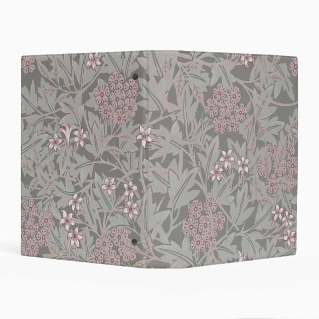 William Morris Jasmine Flower Pattern Mini Binder (Background)