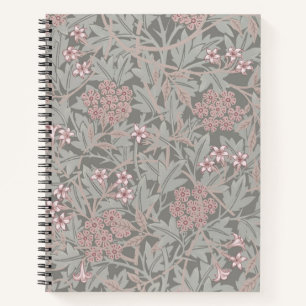 William Morris Jasmine Flower Pattern Notebook