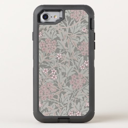 William Morris Jasmine Flower Pattern OtterBox Defender iPhone SE87 Case