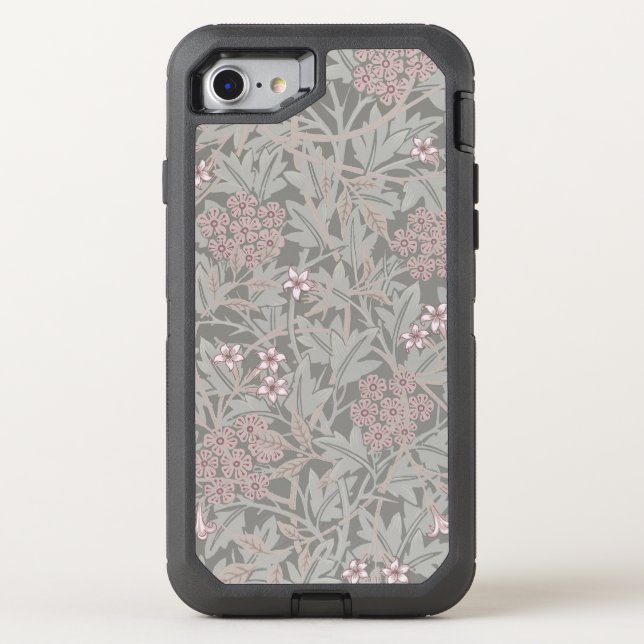 William Morris Jasmine Flower Pattern Otterbox iPhone Case (Back)
