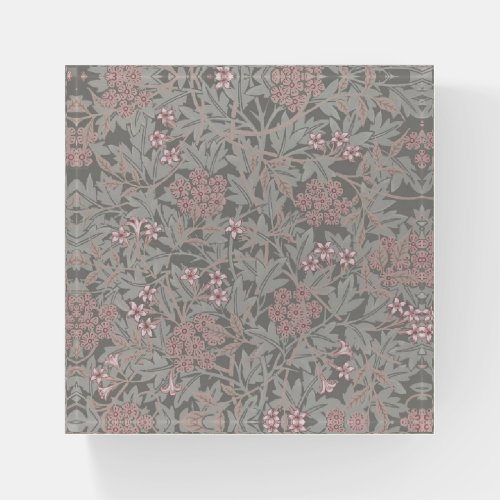 William Morris Jasmine Flower Pattern Paperweight