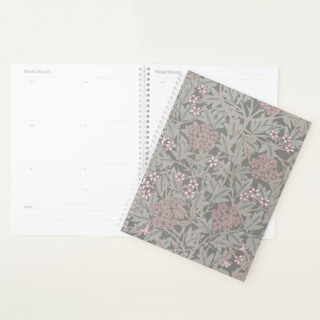 William Morris Jasmine Flower Pattern Planner (Display)