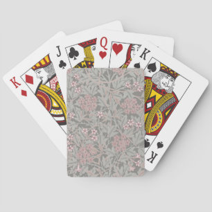 William Morris Jasmine Flower Pattern Poker Cards