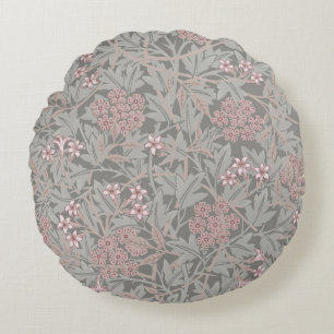 William Morris Jasmine Flower Pattern Round Pillow