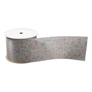 William Morris Jasmine Flower Pattern Satin Ribbon
