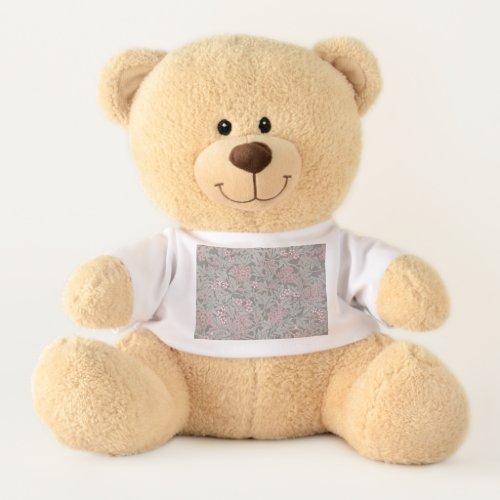 William Morris Jasmine Flower Pattern Teddy Bear