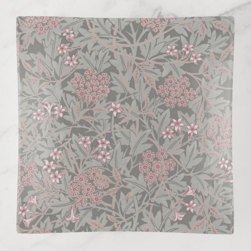William Morris Jasmine Flower Pattern Trinket Tray