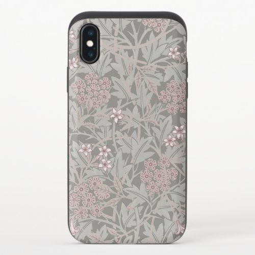 William Morris Jasmine Flower Pattern iPhone X Slider Case
