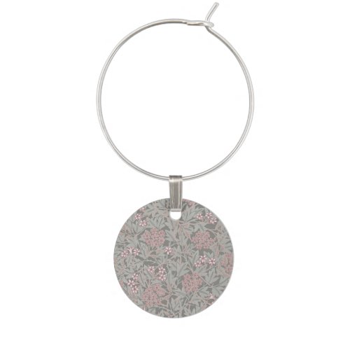 William Morris Jasmine Flower Pattern Wine Charm