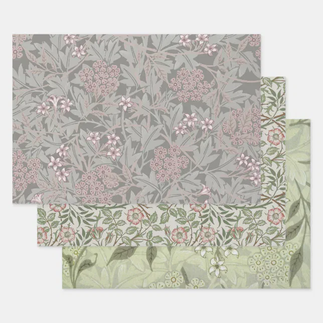 William Morris Jasmine Flower Pattern Wrapping Paper Sheets Zazzle william-morris-jasmine-flower-pattern-wrapping-paper-sheets-zazzle