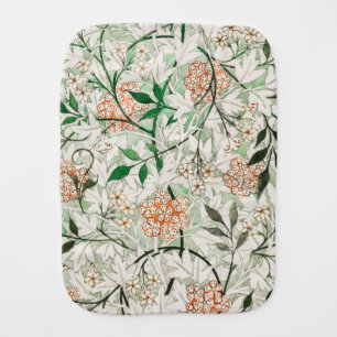 William Morris Jasmine Garden Flower Classic Baby Burp Cloth