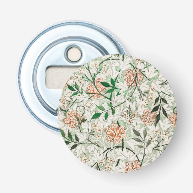 William Morris Jasmine Garden Flower Classic Bottle Opener (Front)