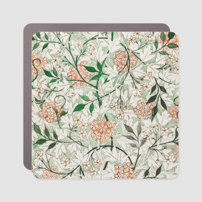 William Morris Jasmine Garden Flower Classic Car Magnet (Front)