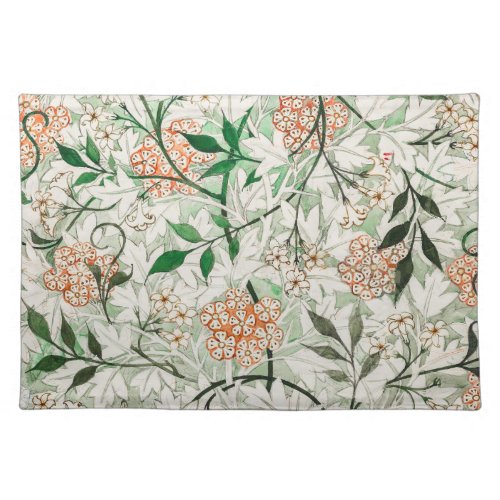 William Morris Jasmine Garden Flower Classic Cloth Placemat