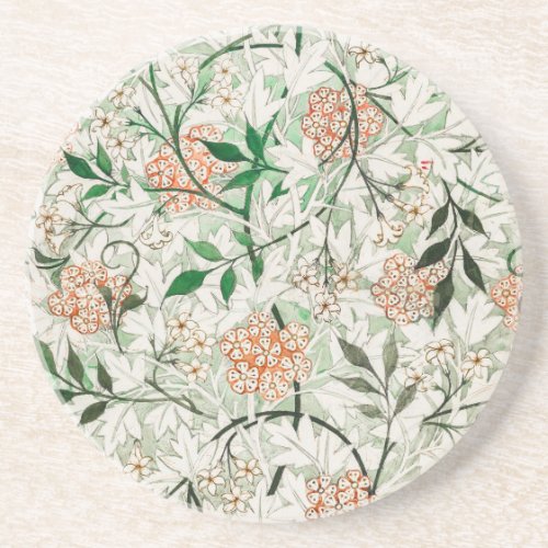 William Morris Jasmine Garden Flower Classic Coaster