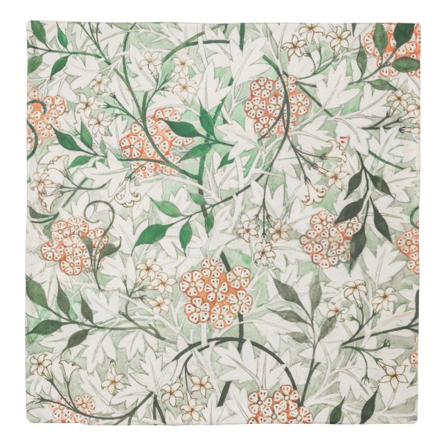 William Morris Jasmine Garden Flower Classic Duvet Cover (Front)