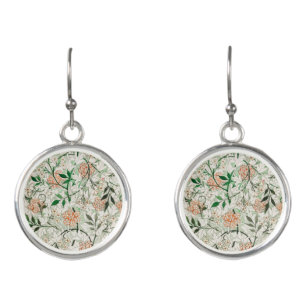 William Morris Jasmine Garden Flower Classic Earrings