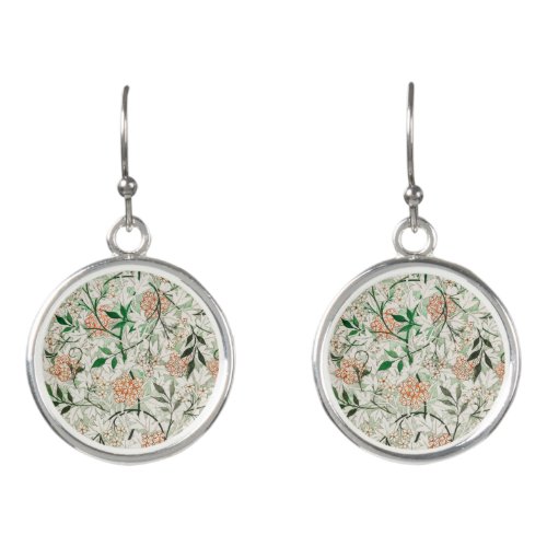 William Morris Jasmine Garden Flower Classic Earrings