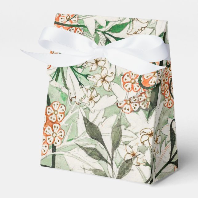 William Morris Jasmine Garden Flower Classic Favor Boxes (Front Side)