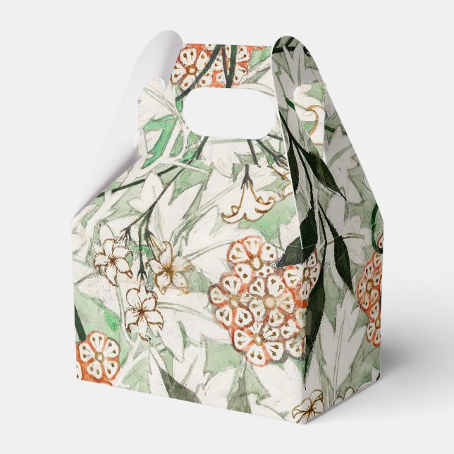 William Morris Jasmine Garden Flower Classic Favor Boxes (Front Side)