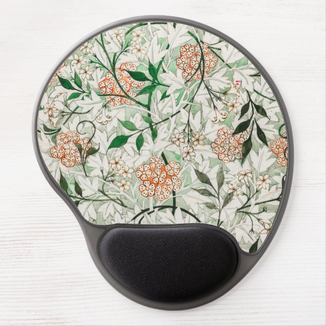 William Morris Jasmine Garden Flower Classic Gel Mouse Pad (Front)