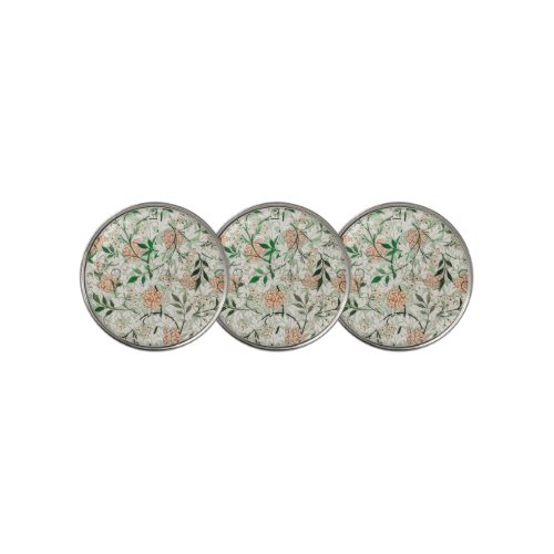 William Morris Jasmine Garden Flower Classic Golf Ball Marker