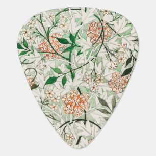 William Morris Jasmine Garden Flower Classic Guitar Pick