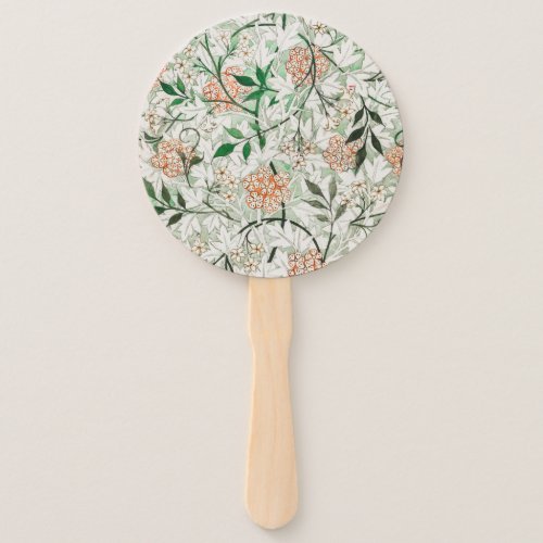 William Morris Jasmine Garden Flower Classic Hand Fan