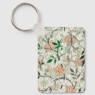 William Morris Jasmine Garden Flower Classic Keychain