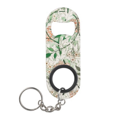 William Morris Jasmine Garden Flower Classic Keychain Bottle Opener