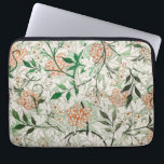 William Morris Jasmine Garden Flower Classic Laptop Sleeve<br><div class="desc">This Jasmine botanical flower design is based on the classic original drawing by William Morris (1834–1896) for his line of Victorian English wallpaper. A gorgeous rich flower and foliage design. Original from The Birmingham Museum</div>