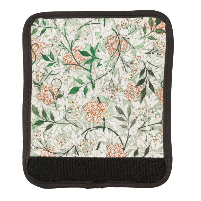 William Morris Jasmine Garden Flower Classic Luggage Handle Wrap (Front)