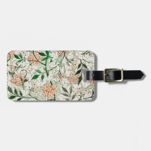 William Morris Jasmine Garden Flower Classic Luggage Tag