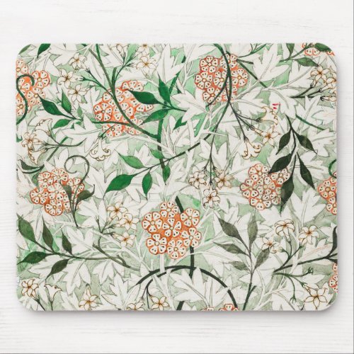William Morris Jasmine Garden Flower Classic Mouse Pad
